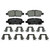 QuickStop Rear Disc Brake Pad Set Ceramic | WAGZD1393A