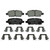 QuickStop Rear Disc Brake Pad Set Ceramic | WAGZD1393A