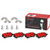 Premium NAO Ceramic OE Equivalent Rear Disc Brake Pad Set | BBBP44019N