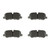 Premium NAO Ceramic OE Equivalent Rear Disc Brake Pad Set | BBBP44019N