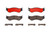 Premium NAO Ceramic OE Equivalent Rear Disc Brake Pad Set | BBBP18023N