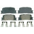 QuickStop Rear Disc Brake Pad Set Ceramic | WAGZD885