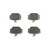 Premium NAO Ceramic OE Equivalent Front Brake Pad Set | BBBP50038N