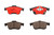 Premium NAO Ceramic OE Equivalent Front Brake Pad Set | BBBP23167N