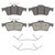 OEX Rear Disc Brake Pad Set Premium Ceramic | WAGOEX1095A