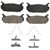 QuickStop Rear Disc Brake Pad Set Ceramic | WAGZD584