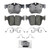 QuickStop Rear Disc Brake Pad Set Ceramic | WAGZD1872