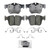 QuickStop Rear Disc Brake Pad Set Ceramic | WAGZD1872