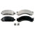 QuickStop Front/Rear Disc Brake Pad Set Semi-Metallic | WAGZX149