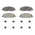 OEX Front Disc Brake Pad Set Premium Ceramic | WAGOEX1463