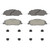 OEX Front Disc Brake Pad Set Premium Ceramic | WAGOEX1463