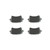 Premium NAO Ceramic OE Equivalent Rear Disc Brake Pad Set | BBBP85100N