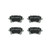 Premium NAO Ceramic OE Equivalent Rear Disc Brake Pad Set | BBBP85100N