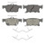 OEX Rear Disc Brake Pad Set Premium Ceramic | WAGOEX1923