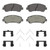 OEX Front Disc Brake Pad Set Premium Ceramic | WAGOEX1374