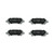 Premium NAO Ceramic OE Equivalent Rear Disc Brake Pad Set | BBBP83138N