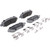 Premium NAO Ceramic OE Equivalent Rear Disc Brake Pad Set | BBBP83138N