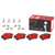 Premium NAO Ceramic OE Equivalent Rear Disc Brake Pad Set | BBBP50100N