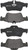 Premium Low-Met OE Equivalent Rear Disc Brake Pad Set | BBBP50052