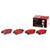 Premium NAO Ceramic OE Equivalent Rear Disc Brake Pad Set | BBBP28067N