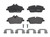Premium Low-Met OE Equivalent Front Brake Pad Set | BBBP06034