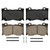 QuickStop Front Disc Brake Pad Set Ceramic | WAGZD1346