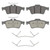 OEX Rear Disc Brake Pad Set Premium Ceramic | WAGOEX1095