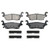 QuickStop Rear Disc Brake Pad Set Semi-Metallic | WAGZX1120
