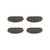 Premium NAO Ceramic OE Equivalent Front Brake Pad Set | BBBP37021N