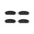 Premium NAO Ceramic OE Equivalent Front Brake Pad Set | BBBP37021N