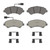 OEX Front Disc Brake Pad Set Premium Semi-Metallic | WAGOEX1540M