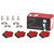 Premium NAO Ceramic OE Equivalent Rear Disc Brake Pad Set | BBBP50091N