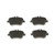 Premium NAO Ceramic OE Equivalent Rear Disc Brake Pad Set | BBBP50091N
