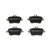 Premium NAO Ceramic OE Equivalent Rear Disc Brake Pad Set | BBBP50091N