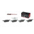 Premium NAO Ceramic OE Equivalent Front Brake Pad Set | BBBP36035N