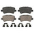 QuickStop Rear Disc Brake Pad Set Ceramic | WAGZD1307