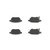 Premium NAO Ceramic OE Equivalent Rear Disc Brake Pad Set | BBBP83133N