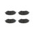 Premium NAO Ceramic OE Equivalent Front Brake Pad Set | BBBP83172N