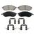 QuickStop Front Disc Brake Pad Set Ceramic | WAGZD888