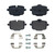 Premium Low-Met OE Equivalent Rear Disc Brake Pad Set | BBBP06101