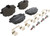 Premium Low-Met OE Equivalent Rear Disc Brake Pad Set | BBBP06101