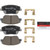 Premium NAO Ceramic OE Equivalent Front Brake Pad Set | BBBP30066N