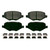 QuickStop Rear Disc Brake Pad Set Ceramic | WAGZD1754