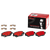 Premium NAO Ceramic OE Equivalent Rear Disc Brake Pad Set | BBBP30103N