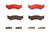 Premium NAO Ceramic OE Equivalent Front Brake Pad Set | BBBP18003N