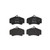 Premium Low-Met OE Equivalent Front Brake Pad Set | BBBP65011