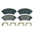 QuickStop Front Disc Brake Pad Set Semi-Metallic | WAGZX818
