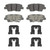 OEX Rear Disc Brake Pad Set Premium Ceramic | WAGOEX1544