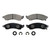 QuickStop Front Disc Brake Pad Set Semi-Metallic | WAGZX412