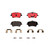 Premium NAO Ceramic OE Equivalent Front Brake Pad Set | BBBP50045N